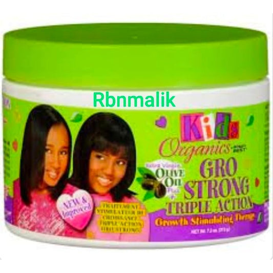 Africa's Best Kids Organics Gro Strong Triple Action Therapy front view growth stimulating cream