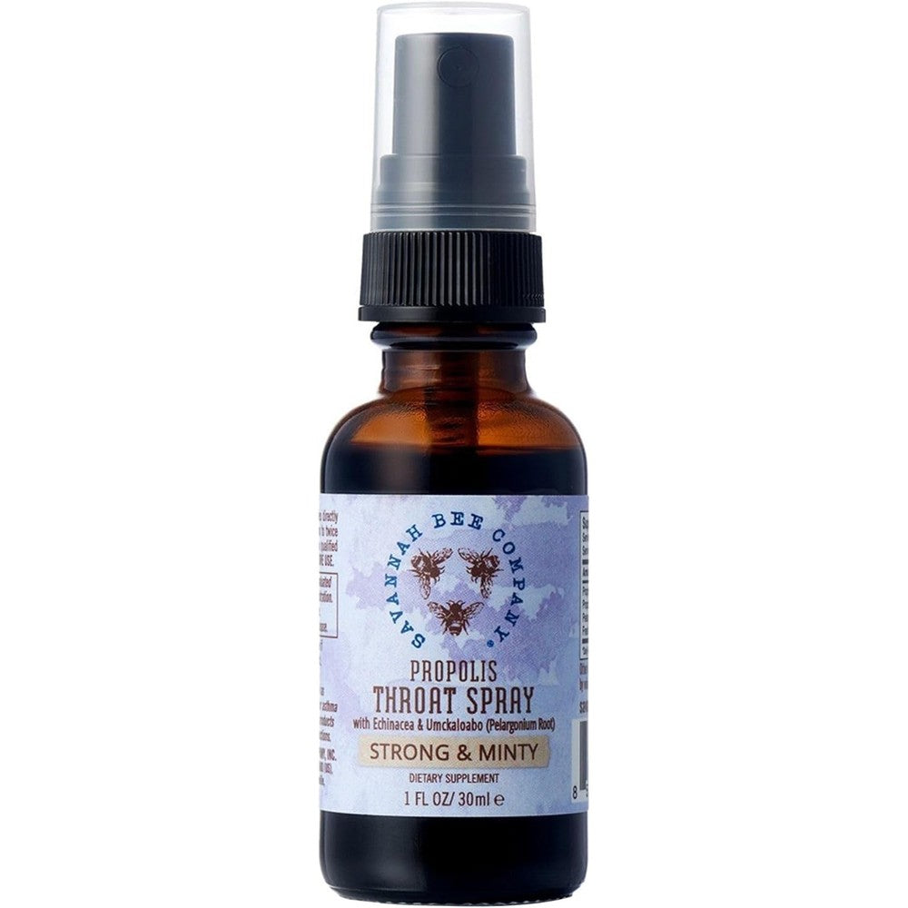 Savannah Bee Company Sweet Mint Propolis Spray front view for immune support