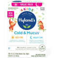Hyland's Kids Cold and Mucus Day and Night Value Pack front view for pediatric congestion relief.