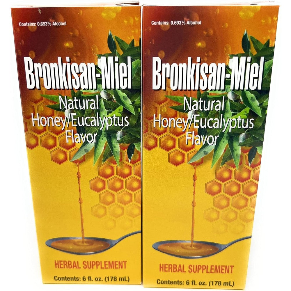 Bualle Eucalyptus and Propolis herbal syrup front view for cough relief