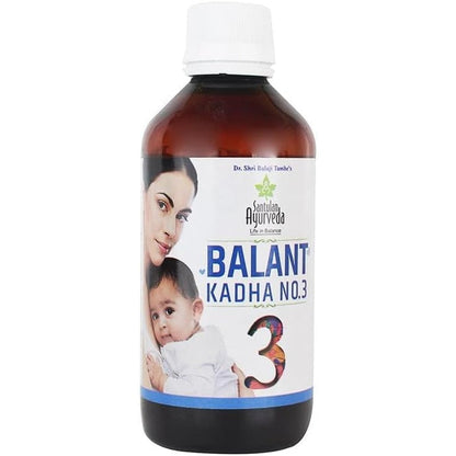 THRU Balant Kadha Number 3 front view of 200ml bottle for postpartum recovery.