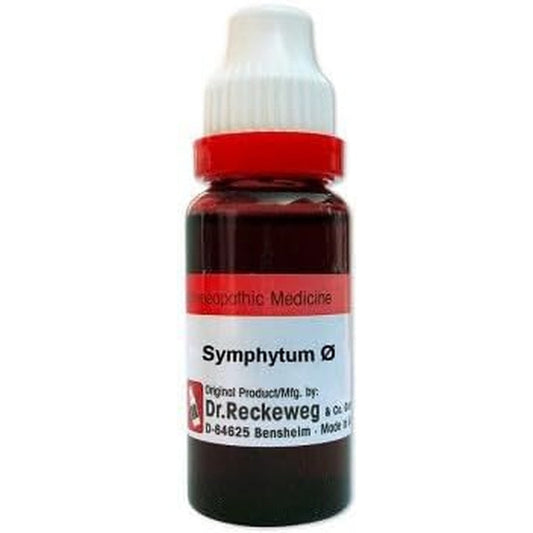 Happy Heal Dr. Reckeweg Symphytum Officinale Mother Tincture Q front view for bone fracture healing.