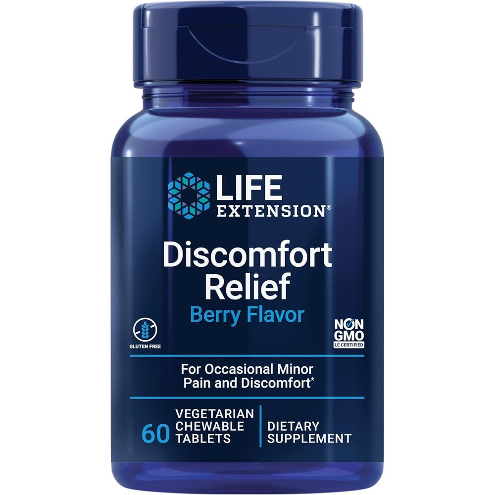 Life Extension Liqui Gels Minis 200mg 200 capsules front view pain relief