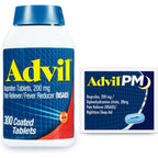 Advil Ibuprofen 200mg 300 Tablets front view for pain relief