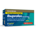 GoodSense Ibuprofen Mini Liquid-Gels 160 count bottle front view for pain relief.