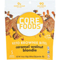 CORE Foods Caramel Walnut Blondie Keto Bites front packaging showing 5 count