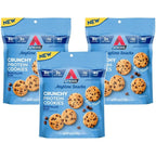 Atkins Bite-Sized Crunchy Protein Cookies Chocolate Chip front view packaging