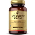 Solgar L-Carnitine 500 mg tablets for metabolism management and energy boost