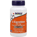 NOW Foods L-Carnitine 250mg front view vegetarian amino acid supplement for fitness support