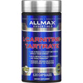AllMax Nutrition L-Carnitine Tartrate 120 capsules front bottle view for fat metabolism.