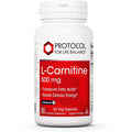 Protocol For Life Balance L-Carnitine 500 mg front bottle view cellular energy supplement