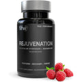 Drink HRW Rejuvenation Molecular Hydrogen Raspberry Tablets front view showing bottle label.