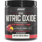 Onnit Total Nitric Oxide Harvest Fruit Punch tub front view for muscle endurance.