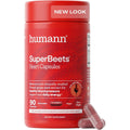 Humann SuperBeets 1000mg 90 capsules front view showing heart health benefits.