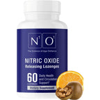 N1O1 Nitric Oxide Lozenges 60 count bottle front view for heart health