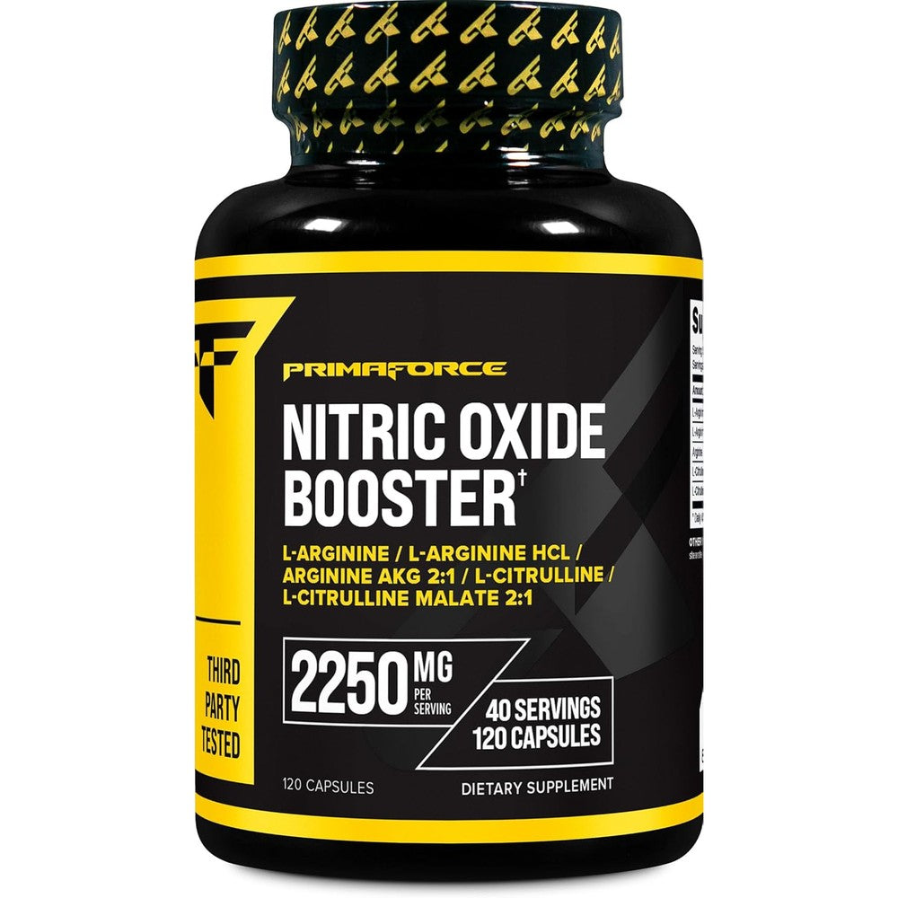 Primaforce Nitric Oxide Booster 120 capsules for muscle pumps