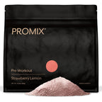 Promix Nutrition Pre-Workout Powder Strawberry Lemon front view container for fitness endurance.