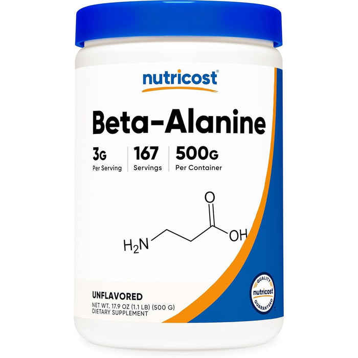 Nutricost beta alanine powder front view packaging