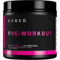 Kaged Original Pre-Workout Berry Blast front container view for muscle pumps.