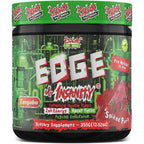 Psycho Pharma Edge of Insanity pre-workout tub front view for intense energy.