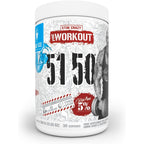 5% Nutrition Rich Piana 5150 High Stim Pre Workout Blue Ice front view authentic supplement powder.
