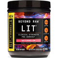 BEYOND RAW LIT V2 549.0g Watermelon clinical strength pre workout powder tub