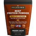 Paleo Pro Beef Protein Powder Ancient Cacao front view grass fed supplement