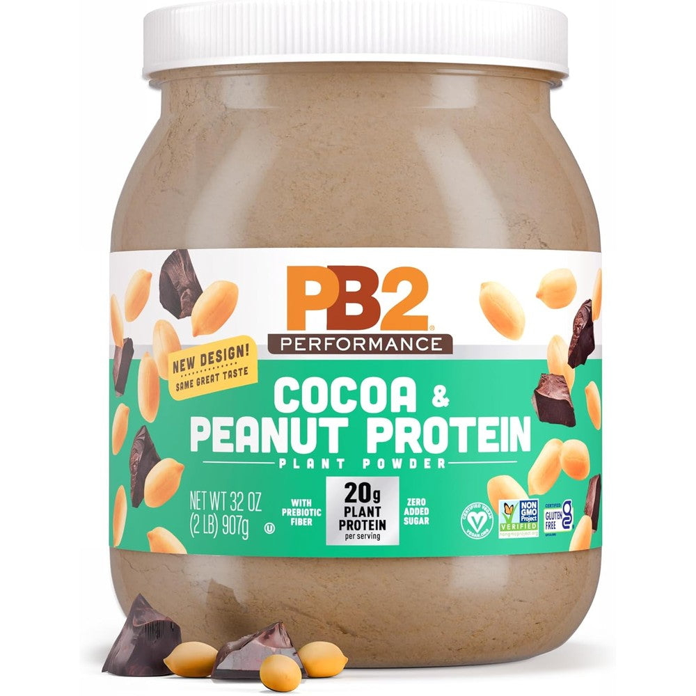PB2 Performance Peanut Protein Dutch Cocoa 2 Pound front view jar