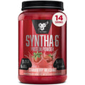 BSN Syntha-6 Strawberry Milkshake protein powder front view for muscle recovery.