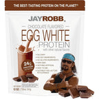 Jay Robb - Egg White Protein Powder, Outrageously Delicious, Chocolate, 10 Servings (12 oz)