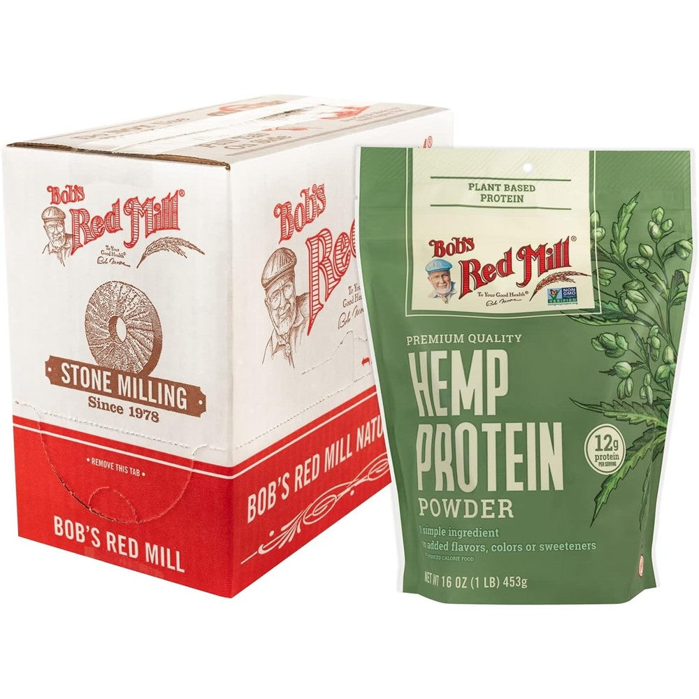 Bobs Red Mill hemp protein powder plant based 16 ounce pack of 4 pouch