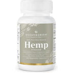 Ocean and Green NZ Hemp Protein and Seaweed 120 capsules front bottle view.