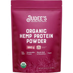 Judee's Organic Hemp Protein Powder 1.5 pound bag front view for vegan nutrition.