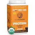 Sunwarrior Classic Plus vegan protein powder chocolate organic 30 servings tub