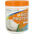 Growing Naturals Organic Rice Protein Powder Original 16.2 Ounce front view vegan supplement