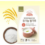 The Joah Orga Mom Hiami Rice Cereal front packaging view for organic baby food.