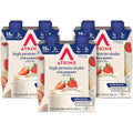 Atkins Strawberry Flavored Protein Shake 12 count pack front view