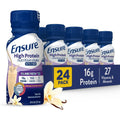 Ensure High Protein Vanilla Nutrition Shake front view 24 pack supplement