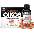 Oikos Salted Caramel Protein Shake 12 pack front view authentic USA import