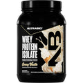 NutraBio 100% Whey Protein Isolate Creamy Vanilla front view supplement bottle