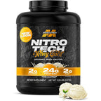 MuscleTech Nitro Tech 100% Whey Gold Vanilla Cream 5lb front view for muscle recovery