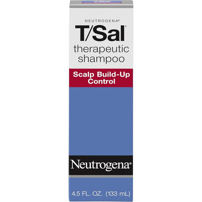 Neutrogena T/Sal Therapeutic Salicylic Acid Dandruff Shampoo front view bottle showing product details
