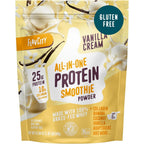 FlavCity Grass Fed Whey Protein Vanilla Smoothie front view of 20 servings bag