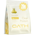 Oath Nutrition Clear Whey Isolate Protein Powder Frosty Lemonade front view.
