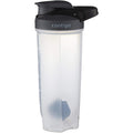 Contigo Shake & Go Fit black shaker bottle with 28 oz capacity and weighted mixing ball & water bottle for travel