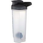 Contigo Shake & Go Fit black shaker bottle with 28 oz capacity and weighted mixing ball & water bottle for travel