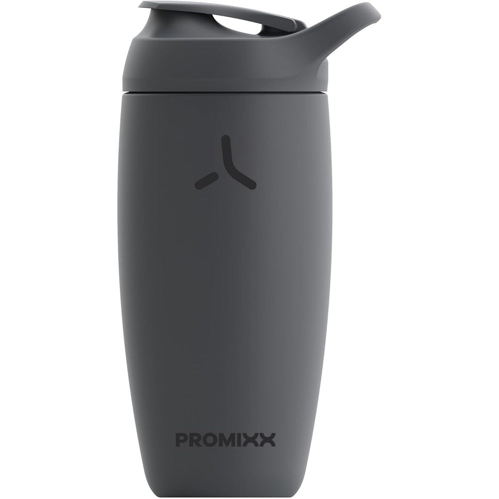 Promixx Pursuit insulated stainless steel shaker bottle in Graphite Gray with 18oz capacity