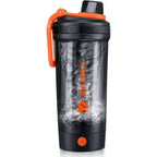 VOLTRX Gallium electric protein shaker bottle front view showing vortex mixing technology.