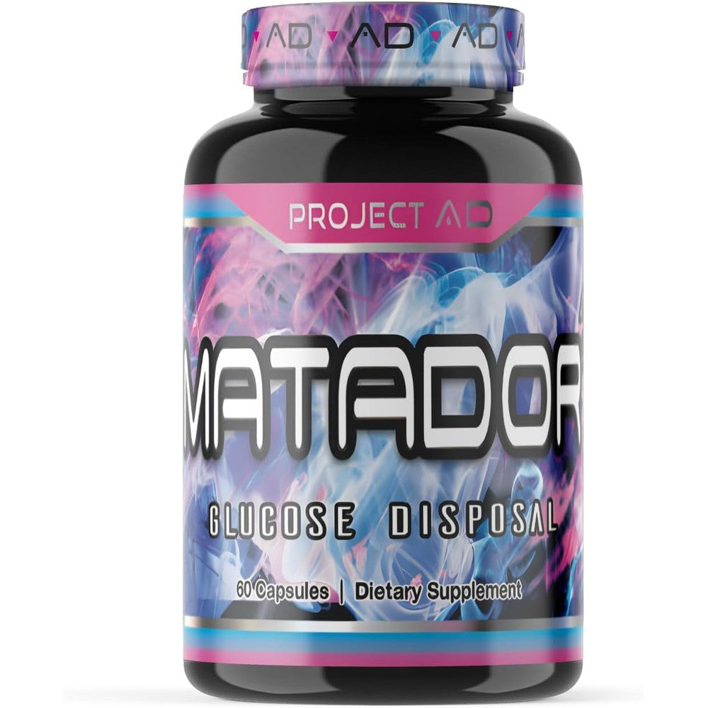 Project AD Matador 60 Capsules front view glucose disposal agent supplement
