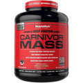 MuscleMeds Carnivor Mass Vanilla Caramel front view beef protein gainer
